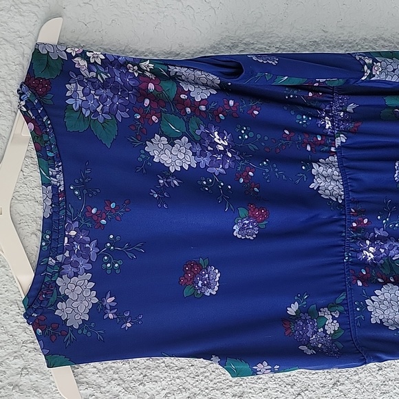 Kobi Halperin maxi dress floral purple tie Megan dress color is Admiral … - Picture 9 of 9